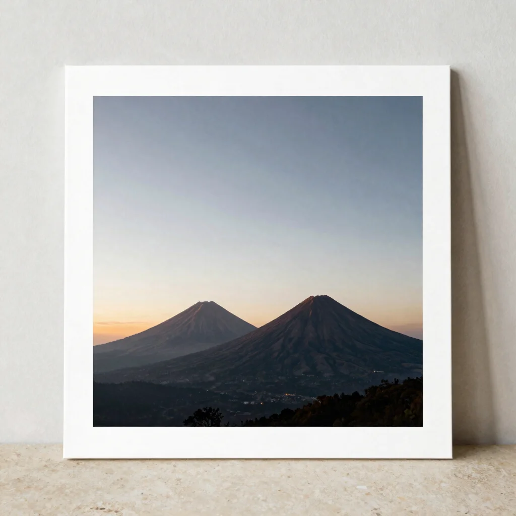 Volcanes al crepúsculo